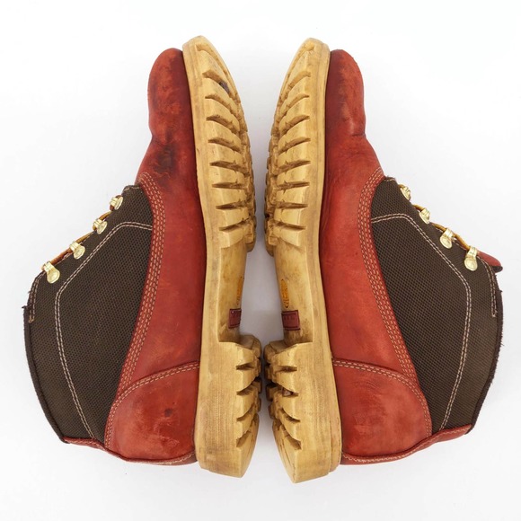 Timberland Leather Waterproof Boots Outdoor Workwear 13048 Cognac Men's US 12 - Picture 7 of 10